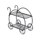 Heavy Duty Metal Flower Cart Plant Stand by LJGDeals