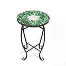 Outdoor Indoor Steel Accent Plant Stand Cobalt Table by LJGDeals