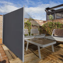 118.5 x 63 Inch Patio Retractable Folding Side Awning Screen Privacy Divider by LJGDeals