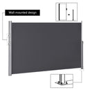 118.5 x 63 Inch Patio Retractable Folding Side Awning Screen Privacy Divider by DirectDeals