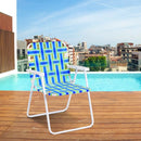 6 Pieces Folding Beach Chair Camping Lawn Webbing Chair by LJGDeals