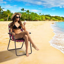 6 Pieces Folding Beach Chair Camping Lawn Webbing Chair by LJGDeals