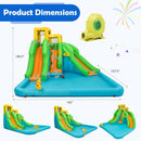Kids Inflatable Water Park Bounce House with 480W Blower by LJGDeals