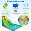 Kids Inflatable Water Park Bounce House with 480W Blower by LJGDeals