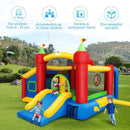 Inflatable Bounce House Kids Slide Jumping Castle without Blower by LJGDeals