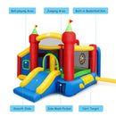 Inflatable Bounce House Kids Slide Jumping Castle without Blower by LJGDeals