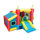 Inflatable Bounce House Kids Slide Jumping Castle without Blower by LJGDeals