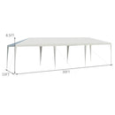 10 x 30 Feet Gazebo Canopy Tent with Connection Stakes and Wind Ropes by LJGDeals