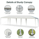 10 x 30 Feet Gazebo Canopy Tent with Connection Stakes and Wind Ropes by LJGDeals