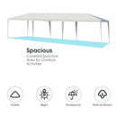 10 x 30 Feet Gazebo Canopy Tent with Connection Stakes and Wind Ropes by LJGDeals
