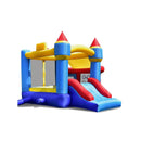 Castle Slide Inflatable Bounce House with Ball Pit and Basketball Hoop by LJGDeals