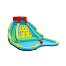 Double Side Inflatable Water Slide Park with Climbing Wall for Outdoor Without Blower by LJGDeals