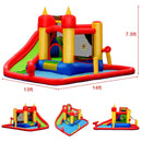 Inflatable Blow Up Water Slide Bounce House with 740 W Blower by LJGDeals