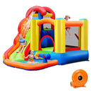 6-in-1 Water Park Bounce House for Outdoor Fun with Blower and Splash Pool by LJGDeals