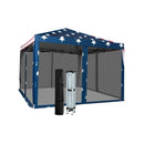 10 FT x 10 FT Pop-Up Canopy Tent Easy Setup Instant Folding Shelter with Mesh Netting by LJGDeals