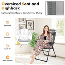 2 Pieces Patio Adjustable Folding Recliner Chairs with 7 Level Adjustable Backrest by LJGDeals