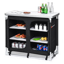 Outdoor Camping Cooking Table with Storage Organizer by LJGDeals