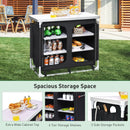Outdoor Camping Cooking Table with Storage Organizer by LJGDeals