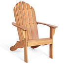 Acacia Wood Outdoor Adirondack Chair with Ergonomic Design by LJGDeals
