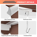 8 x 6.6 Feet Patio Retractable Awning with Manual Crank Handle by LJGDeals