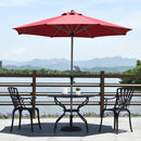 9 Feet Patio Outdoor Market Umbrella with Aluminum Pole without Weight Base by LJGDeals
