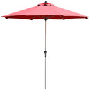 9 Feet Patio Outdoor Market Umbrella with Aluminum Pole without Weight Base by LJGDeals