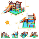 Kids Inflatable Bounce House Jumping Castle Slide Climber Bouncer Without Blower by LJGDeals