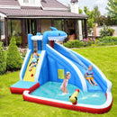 4-in-1 Inflatable Water Slide Park with Long Slide and 735W Blower by LJGDeals