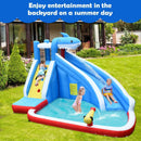 4-in-1 Inflatable Water Slide Park with Long Slide and 735W Blower by LJGDeals
