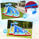 4-in-1 Inflatable Water Slide Park with Long Slide and 735W Blower by LJGDeals