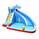 Inflatable Shark Bounce House with Water Slide and Climbing Wall without Blower by LJGDeals