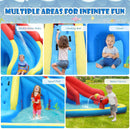 Inflatable Water Slide Crab Dual Slide Bounce House without Blower by LJGDeals