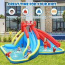 Inflatable Water Slide Crab Dual Slide Bounce House without Blower by LJGDeals