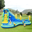 Inflatable Water Slide Kids Bounce House with Water Cannons and Hose Without Blower by LJGDeals