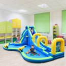 Inflatable Water Slide Kids Bounce House with Water Cannons and Hose Without Blower by LJGDeals