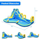 Inflatable Water Slide Kids Bounce House with Water Cannons and Hose Without Blower by LJGDeals
