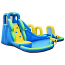Inflatable Water Slide Kids Bounce House with Water Cannons and Hose Without Blower by LJGDeals