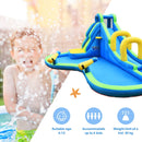 Inflatable Water Slide Kids Bounce House with Water Cannons and Hose Without Blower by LJGDeals