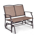 Iron Patio Rocking Chair for Outdoor Backyard and Lawn by LJGDeals