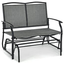 Iron Patio Rocking Chair for Outdoor Backyard and Lawn by LJGDeals