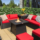 30 Inch Square Propane Gas Fire Table with Waterproof Cover by LJGDeals