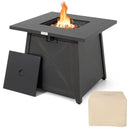 30 Inch Square Propane Gas Fire Table with Waterproof Cover by LJGDeals