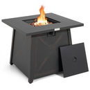30 Inch Square Propane Gas Fire Table with Waterproof Cover by LJGDeals