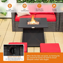 30 Inch Square Propane Gas Fire Table with Waterproof Cover by LJGDeals