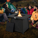 30 Inch Square Propane Gas Fire Table with Waterproof Cover by LJGDeals