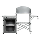 Foldable Outdoor BBQ Portable Grilling Table With Windscreen Bag by LJGDeals
