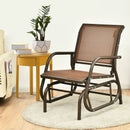 Outdoor Single Swing Glider Rocking Chair with Armrest by LJGDeals