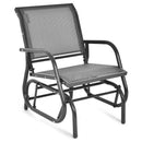 Outdoor Single Swing Glider Rocking Chair with Armrest by LJGDeals