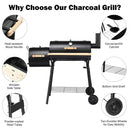 Outdoor BBQ Grill Barbecue Pit Patio Cooker by LJGDeals