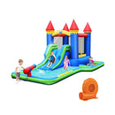 Inflatable Bounce House Castle Water Slide with Climbing Wall and 550W Blower by LJGDeals